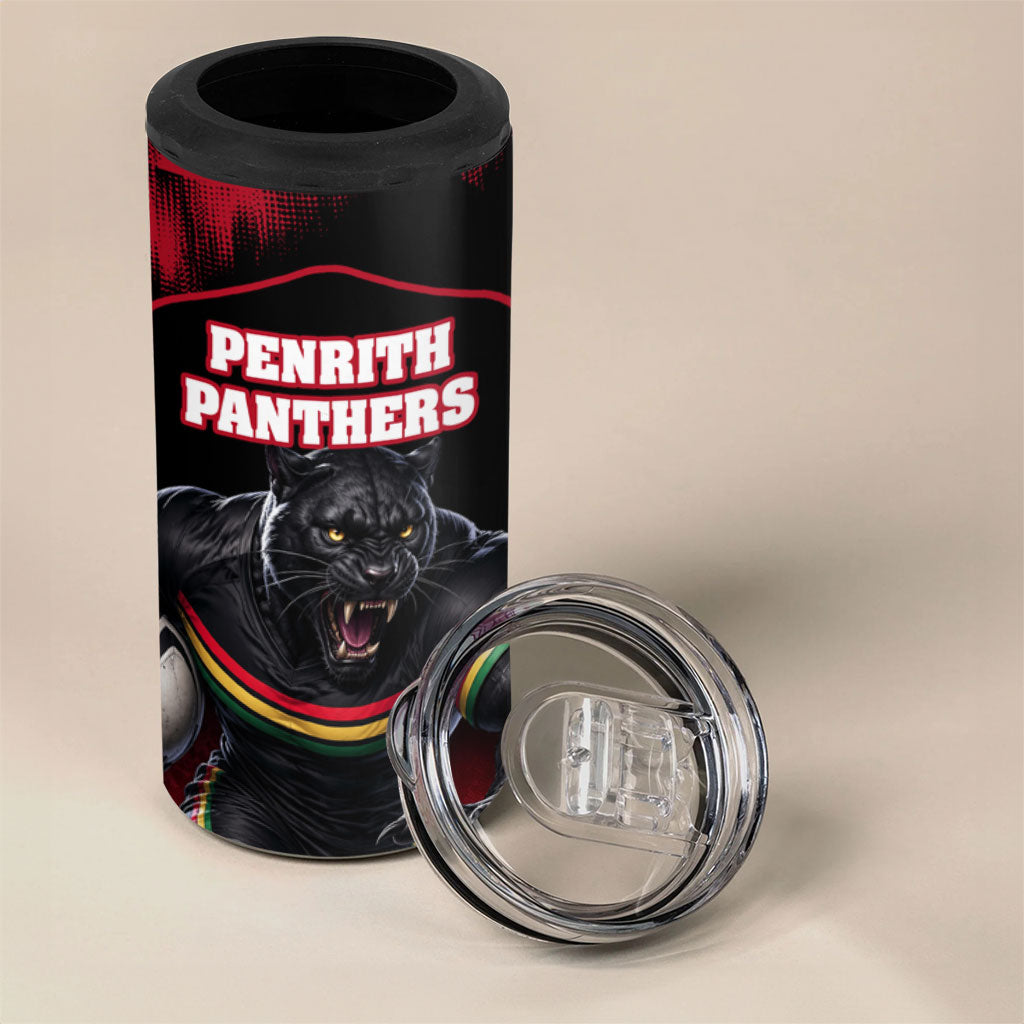 Personalised Penrith Panthers Mascot Rugby 4 in 1 Can Cooler Tumbler Penrith New South Wales Athletic Graphic Print
