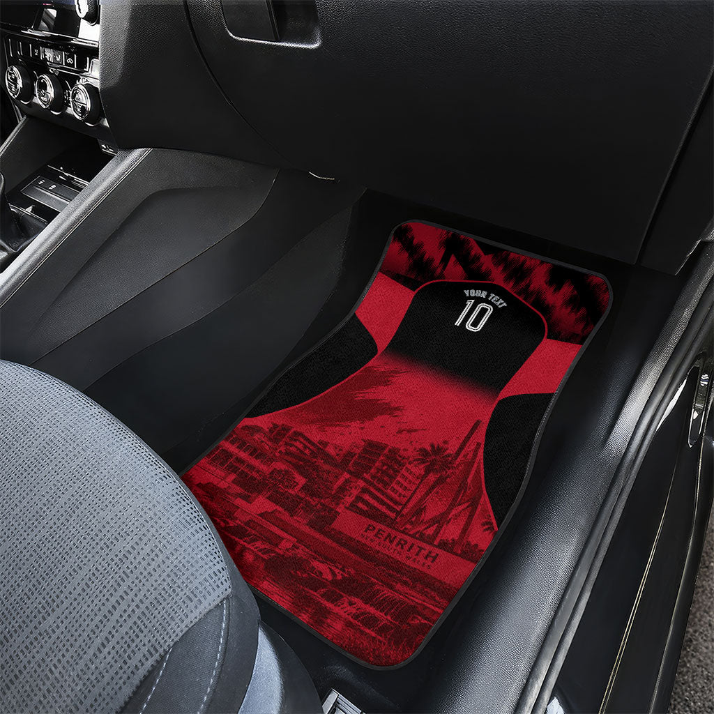 Personalised Penrith Panthers Mascot Rugby Car Mats Penrith New South Wales Athletic Graphic Print