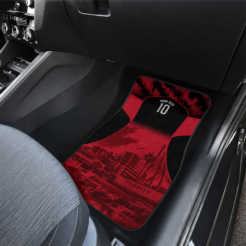 Personalised Penrith Panthers Mascot Rugby Car Mats Penrith New South Wales Athletic Graphic Print