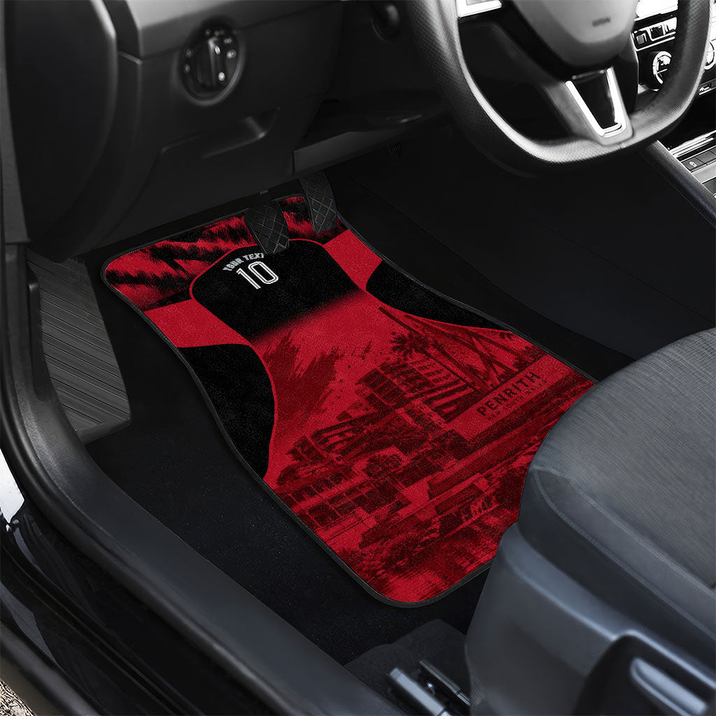 Personalised Penrith Panthers Mascot Rugby Car Mats Penrith New South Wales Athletic Graphic Print