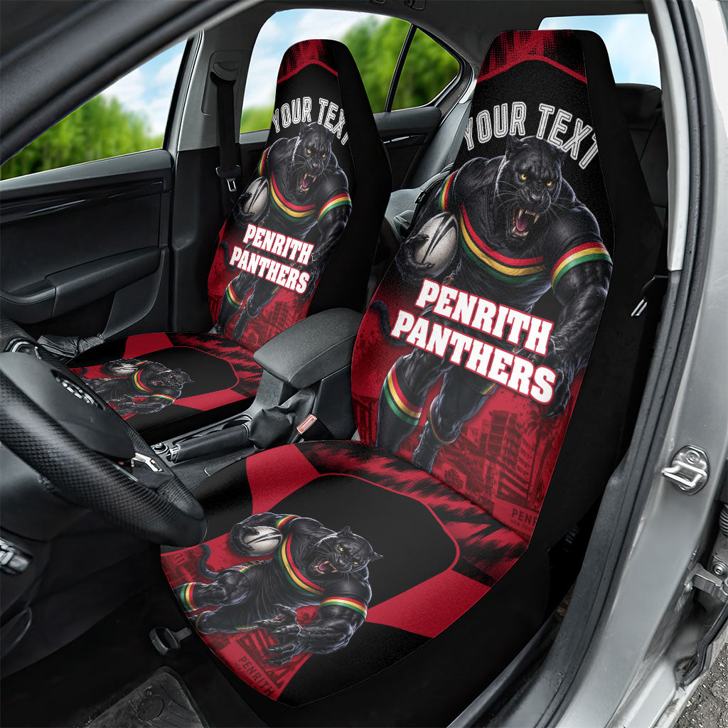 Personalised Penrith Panthers Mascot Rugby Car Seat Cover Penrith New South Wales Athletic Graphic Print