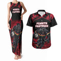 Personalised Penrith Panthers Mascot Rugby Couples Matching Tank Maxi Dress and Hawaiian Shirt Penrith New South Wales Athletic Graphic Print