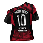 Personalised Penrith Panthers Mascot Rugby Cross Shoulder Shirt Penrith New South Wales Athletic Graphic Print