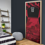 Personalised Penrith Panthers Mascot Rugby Door Cover Penrith New South Wales Athletic Graphic Print