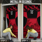 Personalised Penrith Panthers Mascot Rugby Door Cover Penrith New South Wales Athletic Graphic Print