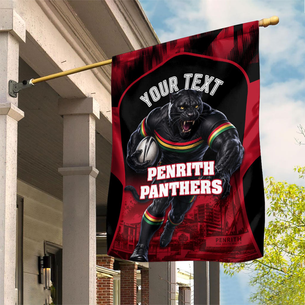 Personalised Penrith Panthers Mascot Rugby Garden Flag Penrith New South Wales Athletic Graphic Print