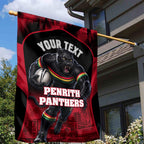 Personalised Penrith Panthers Mascot Rugby Garden Flag Penrith New South Wales Athletic Graphic Print