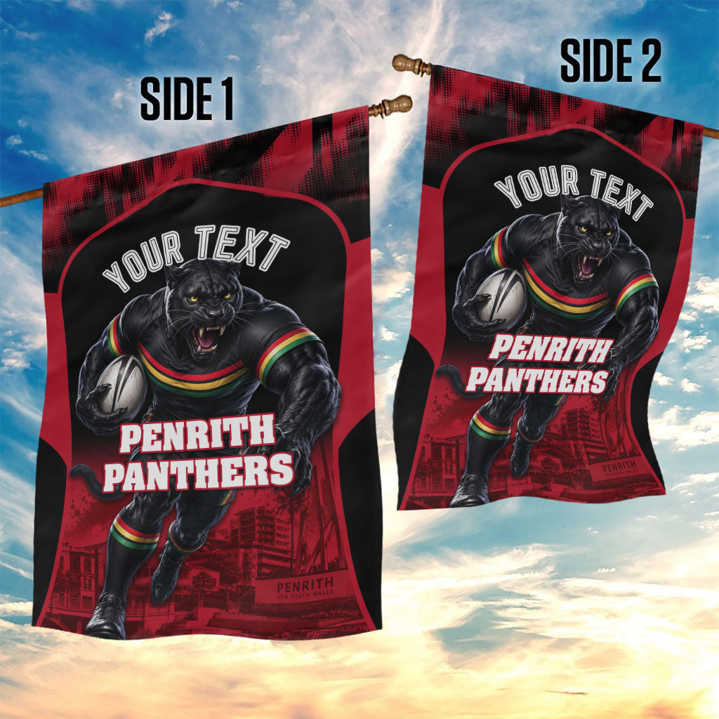 Personalised Penrith Panthers Mascot Rugby Garden Flag Penrith New South Wales Athletic Graphic Print