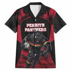 Personalised Penrith Panthers Mascot Rugby Hawaiian Shirt Penrith New South Wales Athletic Graphic Print