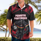 Personalised Penrith Panthers Mascot Rugby Hawaiian Shirt Penrith New South Wales Athletic Graphic Print