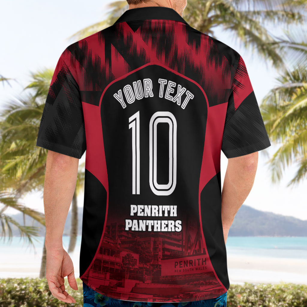 Personalised Penrith Panthers Mascot Rugby Hawaiian Shirt Penrith New South Wales Athletic Graphic Print