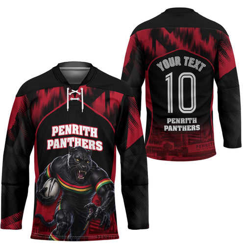 Personalised Penrith Panthers Mascot Rugby Hockey Jersey Penrith New South Wales Athletic Graphic Print