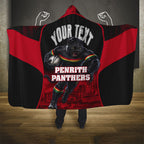 Personalised Penrith Panthers Mascot Rugby Hooded Blanket Penrith New South Wales Athletic Graphic Print