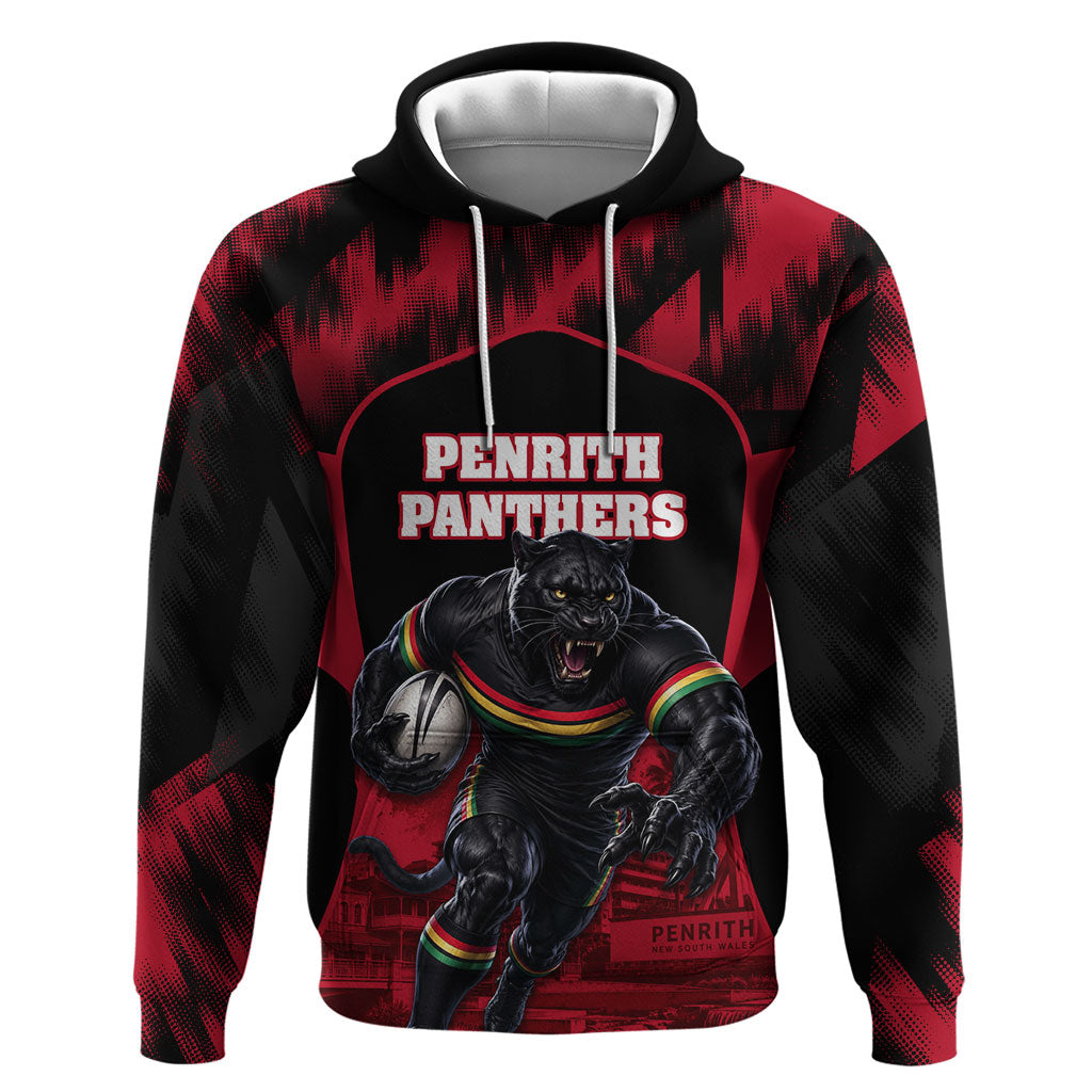 Personalised Penrith Panthers Mascot Rugby Hoodie Penrith New South Wales Athletic Graphic Print