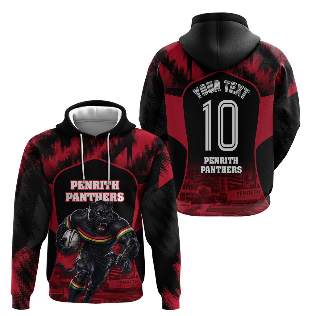 Personalised Penrith Panthers Mascot Rugby Hoodie Penrith New South Wales Athletic Graphic Print
