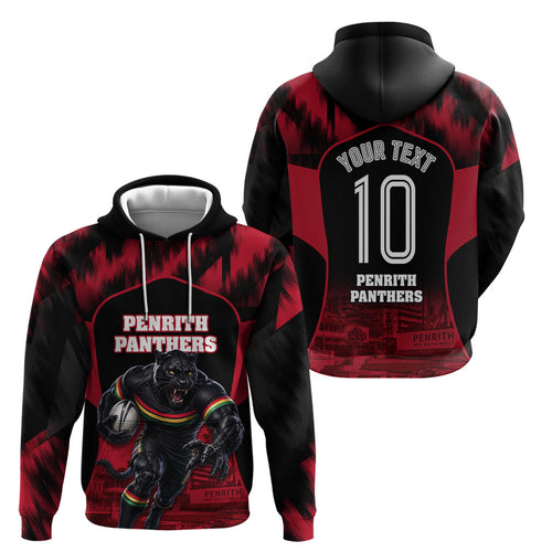 Personalised Penrith Panthers Mascot Rugby Hoodie Penrith New South Wales Athletic Graphic Print