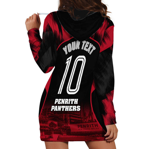 Personalised Penrith Panthers Mascot Rugby Hoodie Dress Penrith New South Wales Athletic Graphic Print