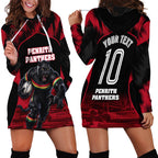Personalised Penrith Panthers Mascot Rugby Hoodie Dress Penrith New South Wales Athletic Graphic Print