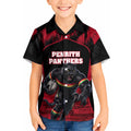 Personalised Penrith Panthers Mascot Rugby Kid Hawaiian Shirt Penrith New South Wales Athletic Graphic Print