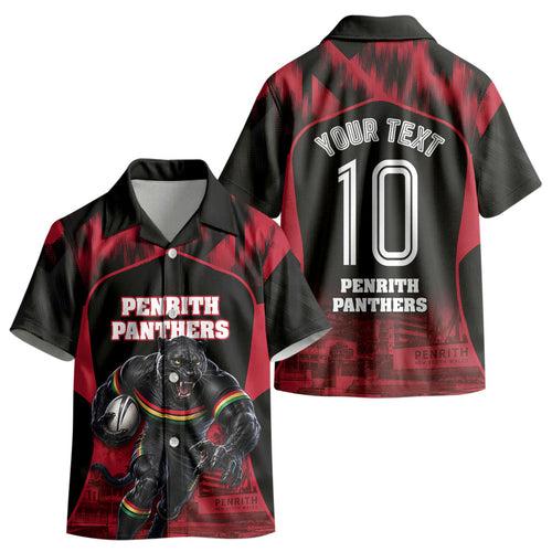 Personalised Penrith Panthers Mascot Rugby Kid Hawaiian Shirt Penrith New South Wales Athletic Graphic Print