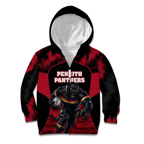 Personalised Penrith Panthers Mascot Rugby Kid Hoodie Penrith New South Wales Athletic Graphic Print