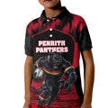 Personalised Penrith Panthers Mascot Rugby Kid Polo Shirt Penrith New South Wales Athletic Graphic Print