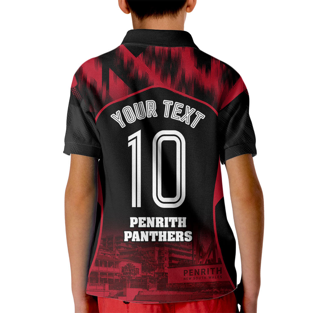 Personalised Penrith Panthers Mascot Rugby Kid Polo Shirt Penrith New South Wales Athletic Graphic Print