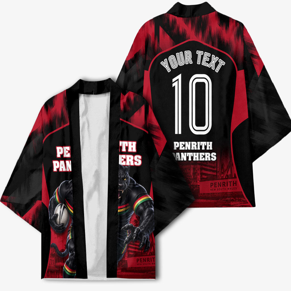 Personalised Penrith Panthers Mascot Rugby Kimono Penrith New South Wales Athletic Graphic Print