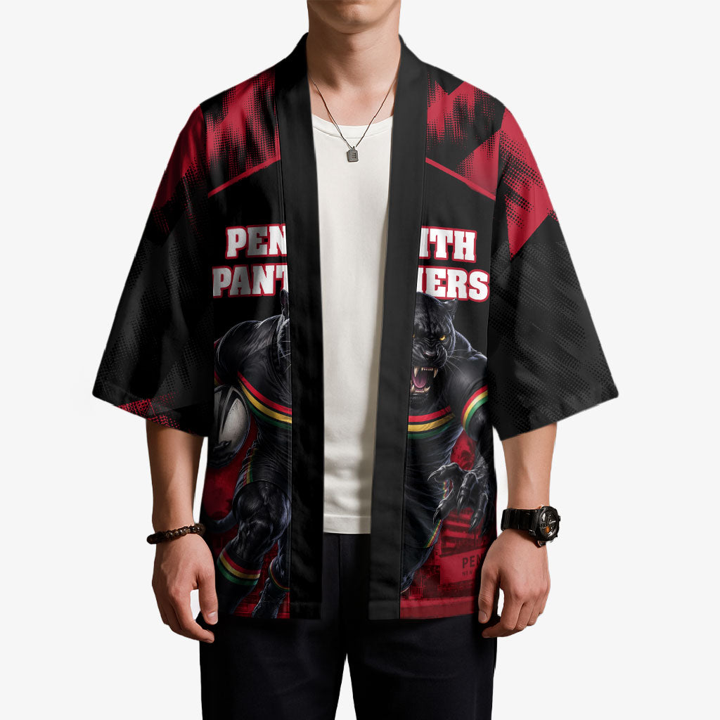 Personalised Penrith Panthers Mascot Rugby Kimono Penrith New South Wales Athletic Graphic Print
