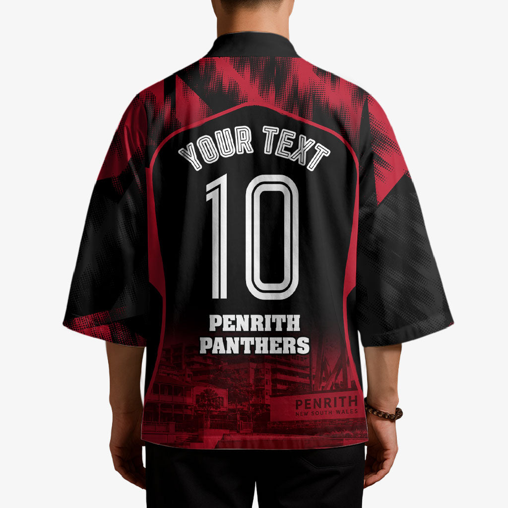 Personalised Penrith Panthers Mascot Rugby Kimono Penrith New South Wales Athletic Graphic Print