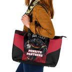 Personalised Penrith Panthers Mascot Rugby Leather Tote Bag Penrith New South Wales Athletic Graphic Print