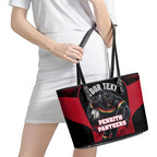 Personalised Penrith Panthers Mascot Rugby Leather Tote Bag Penrith New South Wales Athletic Graphic Print