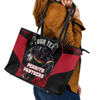 Personalised Penrith Panthers Mascot Rugby Leather Tote Bag Penrith New South Wales Athletic Graphic Print