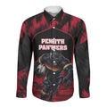 Personalised Penrith Panthers Mascot Rugby Long Sleeve Button Shirt Penrith New South Wales Athletic Graphic Print
