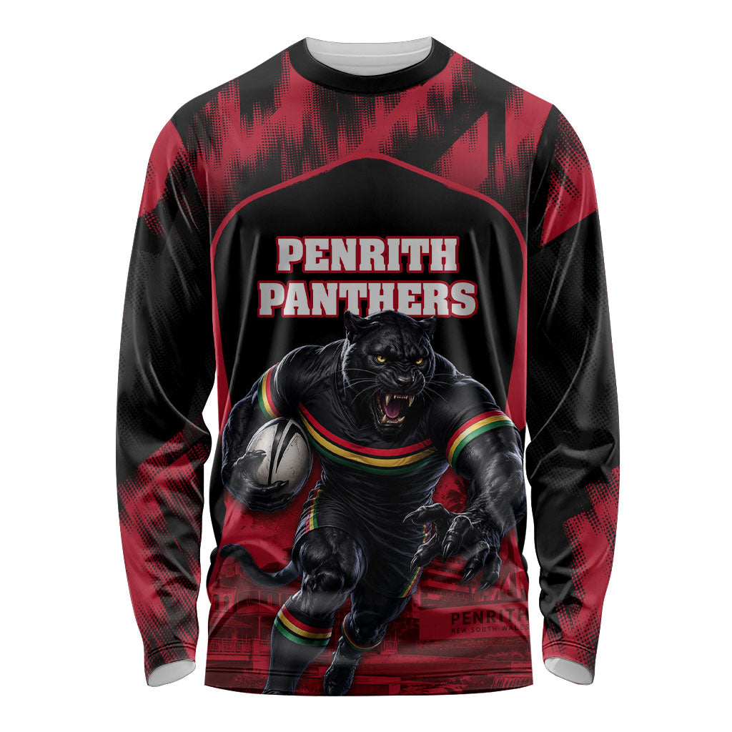 Personalised Penrith Panthers Mascot Rugby Long Sleeve Shirt Penrith New South Wales Athletic Graphic Print