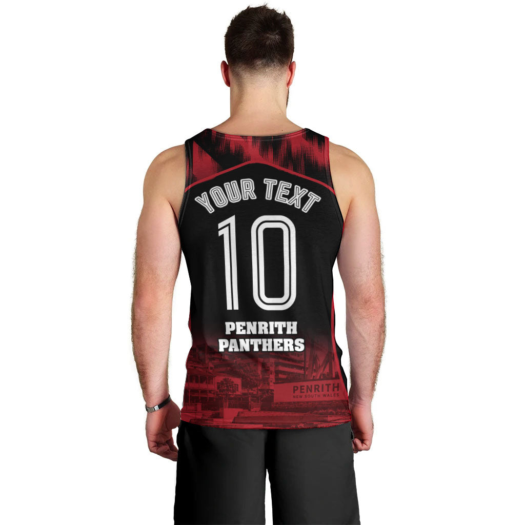 Personalised Penrith Panthers Mascot Rugby Men Tank Top Penrith New South Wales Athletic Graphic Print