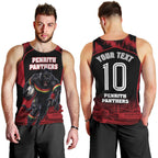 Personalised Penrith Panthers Mascot Rugby Men Tank Top Penrith New South Wales Athletic Graphic Print