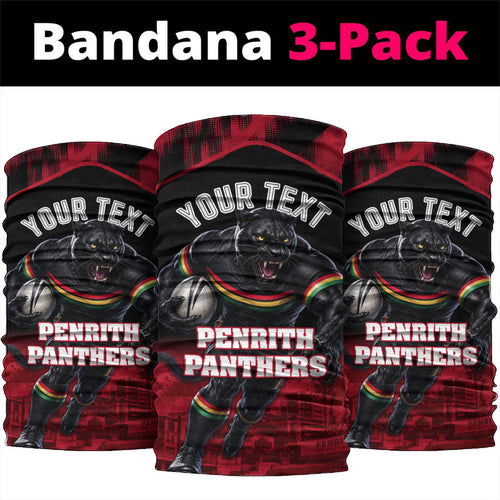 Personalised Penrith Panthers Mascot Rugby Neck Gaiter Penrith New South Wales Athletic Graphic Print