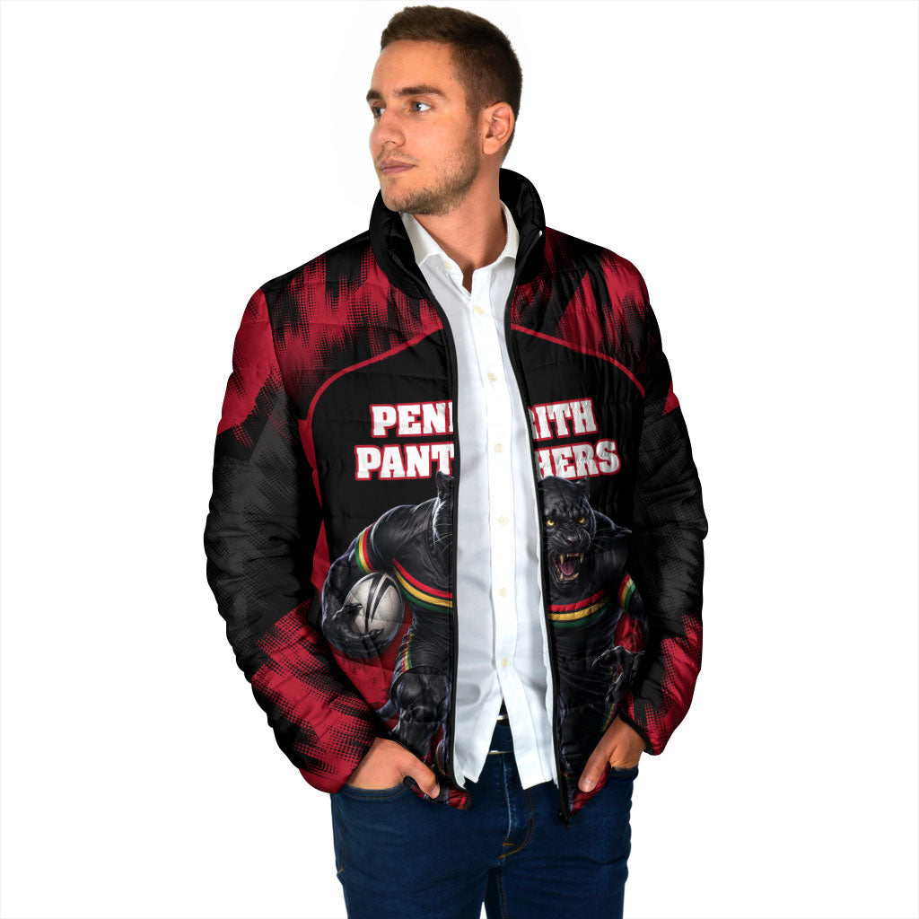 Personalised Penrith Panthers Mascot Rugby Padded Jacket Penrith New South Wales Athletic Graphic Print