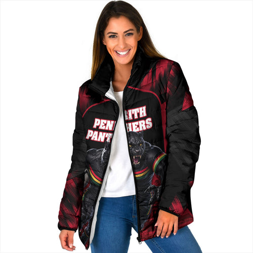 Personalised Penrith Panthers Mascot Rugby Padded Jacket Penrith New South Wales Athletic Graphic Print