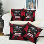 Personalised Penrith Panthers Mascot Rugby Pillow Cover Penrith New South Wales Athletic Graphic Print