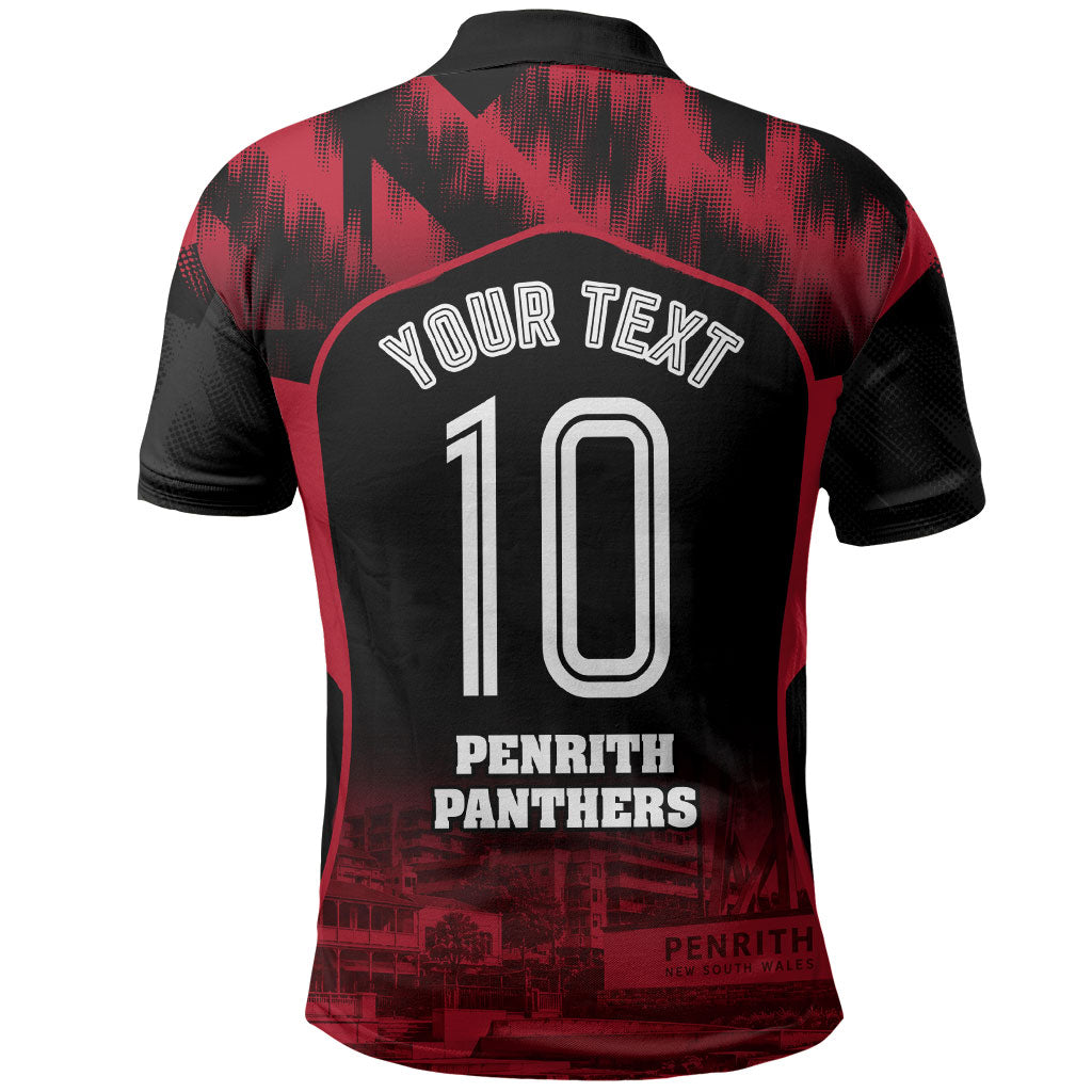 Personalised Penrith Panthers Mascot Rugby Polo Shirt Penrith New South Wales Athletic Graphic Print