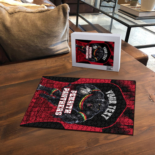Personalised Penrith Panthers Mascot Rugby Puzzle Penrith New South Wales Athletic Graphic Print