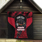 Personalised Penrith Panthers Mascot Rugby Quilt Penrith New South Wales Athletic Graphic Print