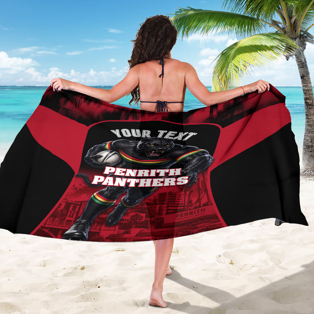 Personalised Penrith Panthers Mascot Rugby Sarong Penrith New South Wales Athletic Graphic Print