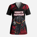 Personalised Penrith Panthers Mascot Rugby Scrub Top Penrith New South Wales Athletic Graphic Print