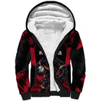 Personalised Penrith Panthers Mascot Rugby Sherpa Hoodie Penrith New South Wales Athletic Graphic Print