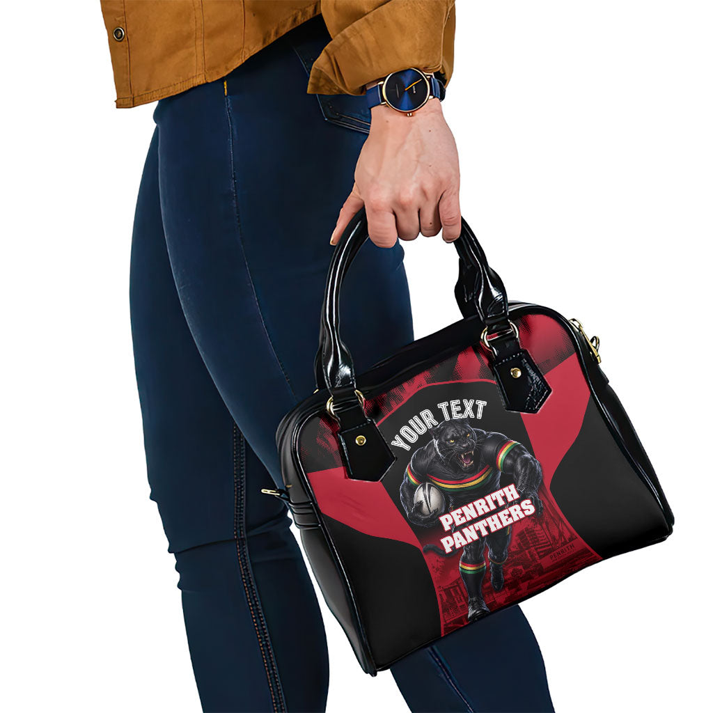 Personalised Penrith Panthers Mascot Rugby Shoulder Handbag Penrith New South Wales Athletic Graphic Print