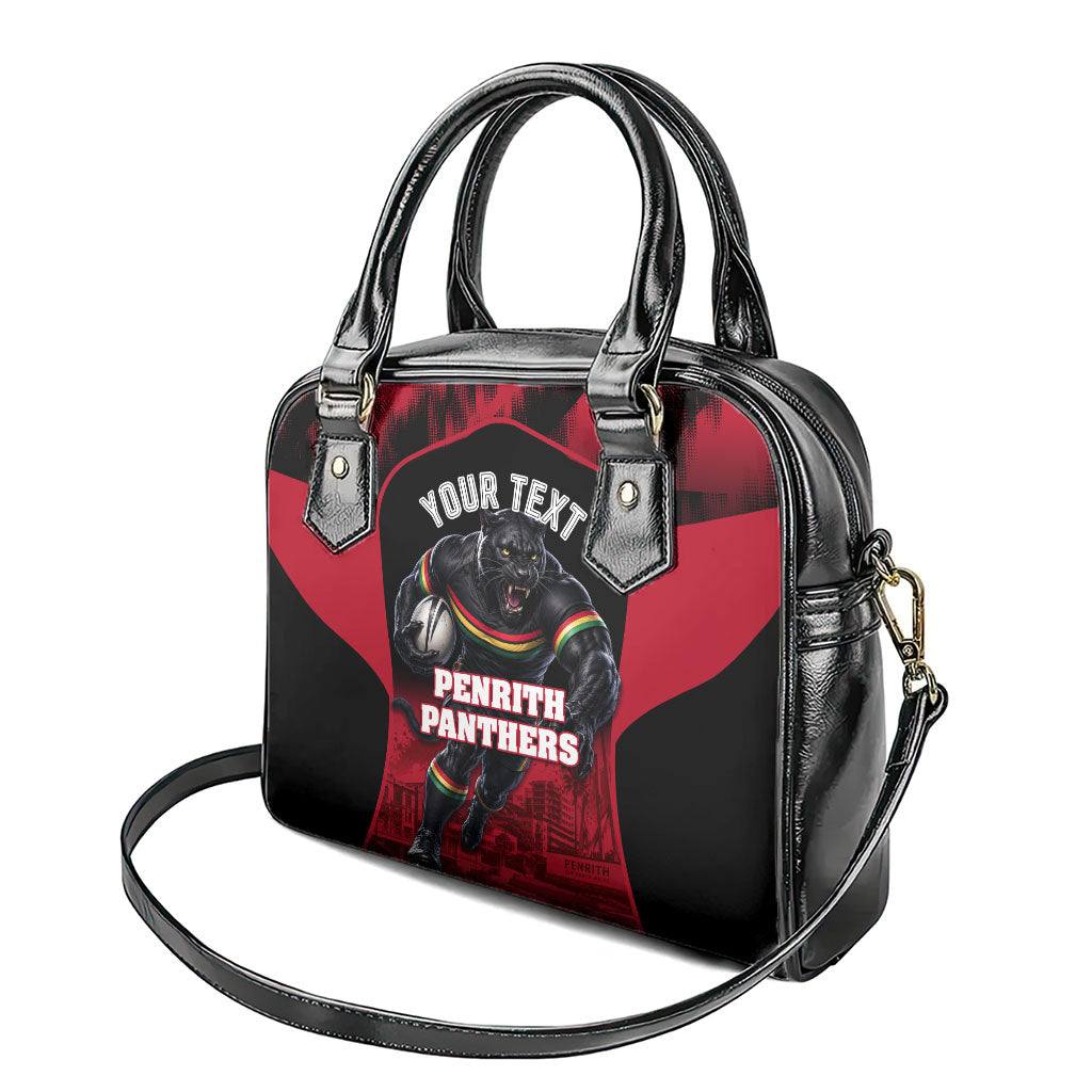 Personalised Penrith Panthers Mascot Rugby Shoulder Handbag Penrith New South Wales Athletic Graphic Print