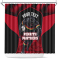 Personalised Penrith Panthers Mascot Rugby Shower Curtain Penrith New South Wales Athletic Graphic Print